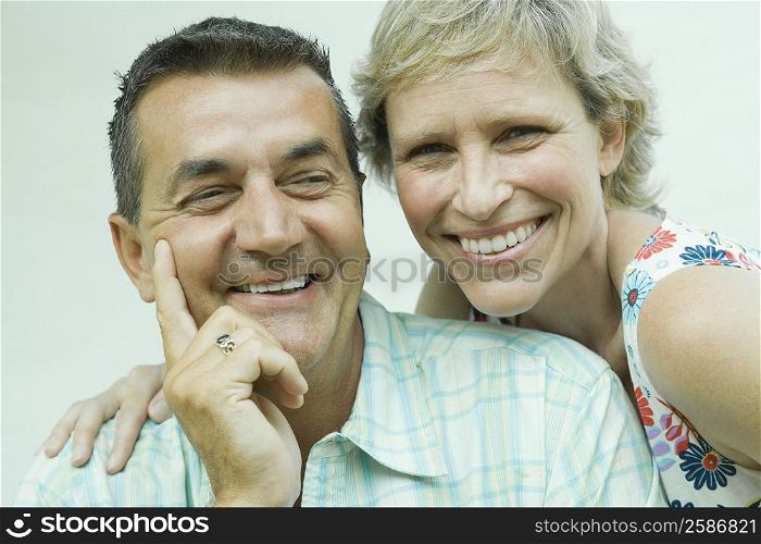 Portrait of a mature couple smiling