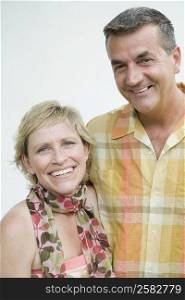 Portrait of a mature couple smiling together
