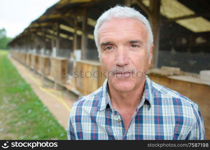 portrait of a mature farmer