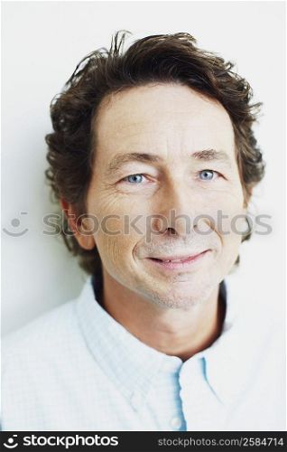 Portrait of a mature man grinning