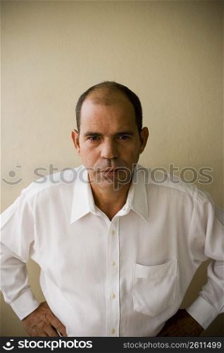 Portrait of a mature man looking serious