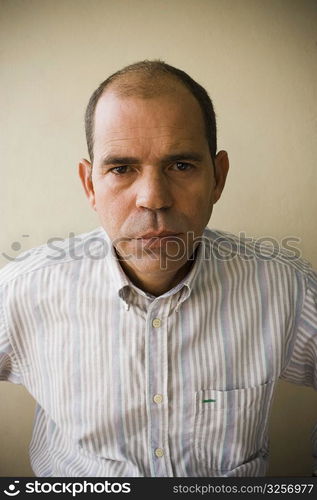 Portrait of a mature man looking serious