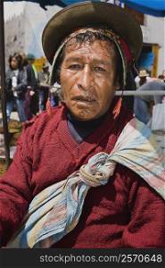 Portrait of a mature man, Peru