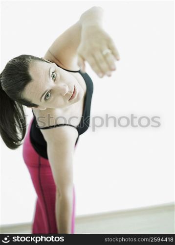Portrait of a mature woman exercising
