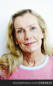 Portrait of a mature woman grinning