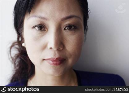 Portrait of a mature woman looking serious