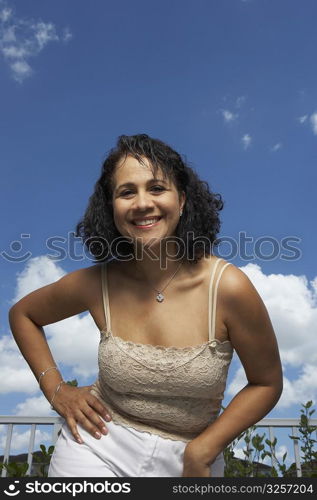 Portrait of a mature woman posing