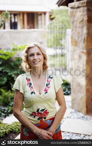 Portrait of a mature woman smiling