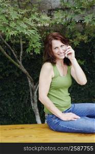 Portrait of a mature woman using a mobile phone
