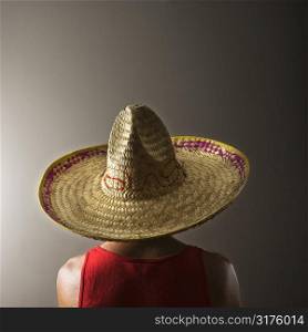 Portrait of a Mid-adult Caucasian male wearing sombrero.