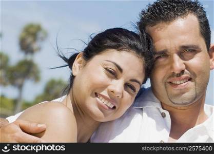 Portrait of a mid adult couple smiling