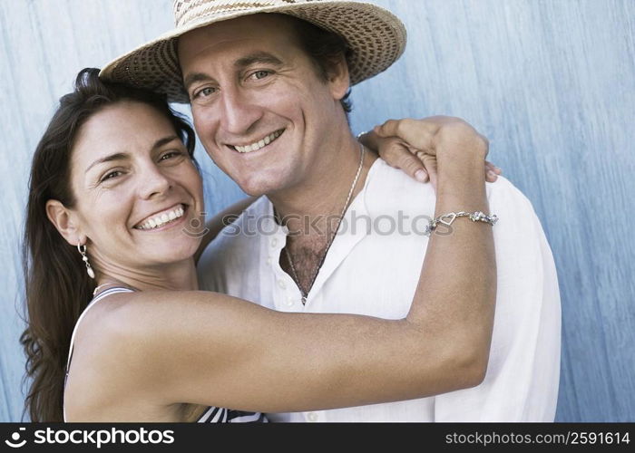 Portrait of a mid adult couple smiling