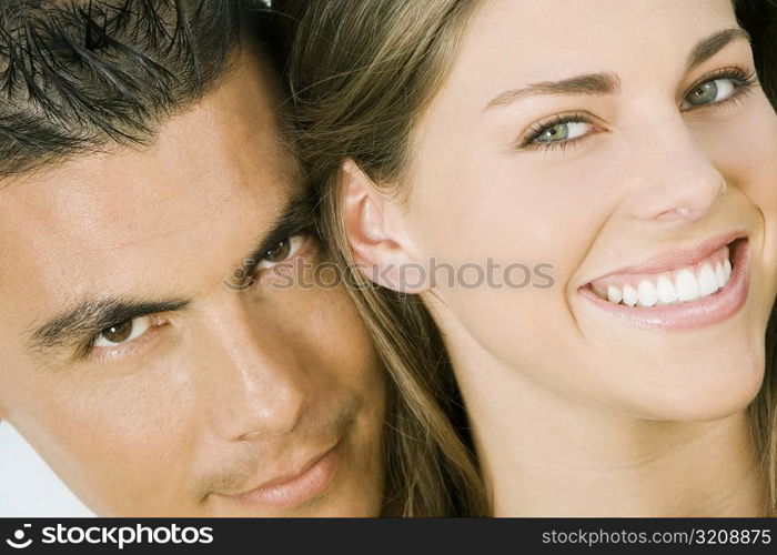 Portrait of a mid adult couple smiling