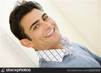 Portrait of a mid adult man smiling