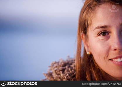 Portrait of a mid adult woman smiling