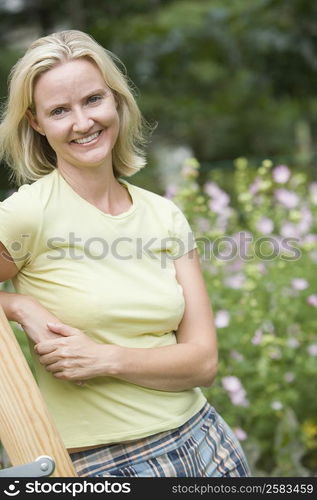 Portrait of a mid adult woman smiling