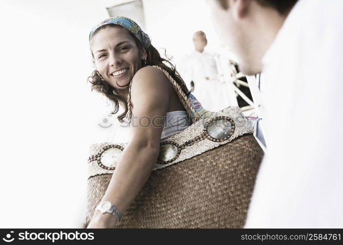 Portrait of a mid adult woman smiling