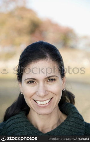 Portrait of a mid adult woman smiling