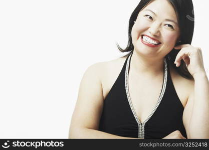 Portrait of a mid adult woman smiling