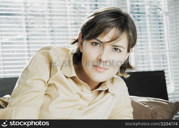 Portrait of a mid adult woman thinking