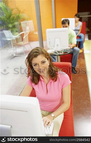 Portrait of a mid adult woman working in an office