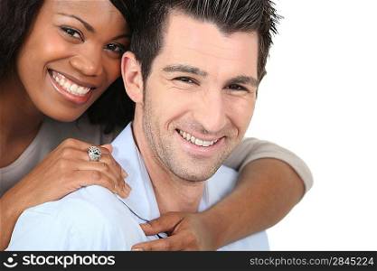 Portrait of a mixed-race couple