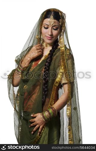 Portrait of a Muslim bride