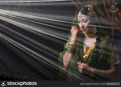 Portrait of a Muslim bride