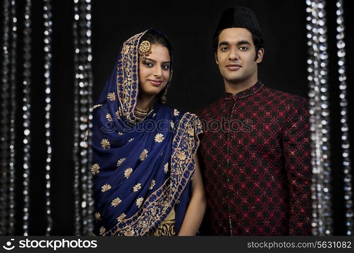 Portrait of a Muslim couple