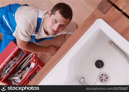 portrait of a plumber
