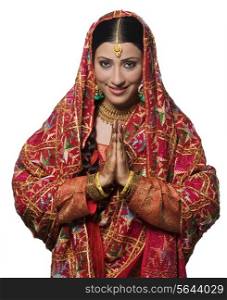 Portrait of a Punjabi bride