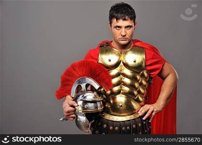 Portrait of a roman legionary soldier