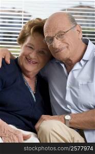 Portrait of a senior couple sitting together
