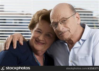 Portrait of a senior couple sitting together