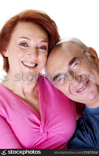 Portrait of a senior couple smiling