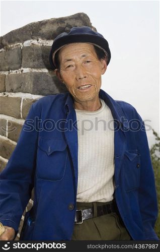 Portrait of a senior man, Great Wall Of China, Beijing, China