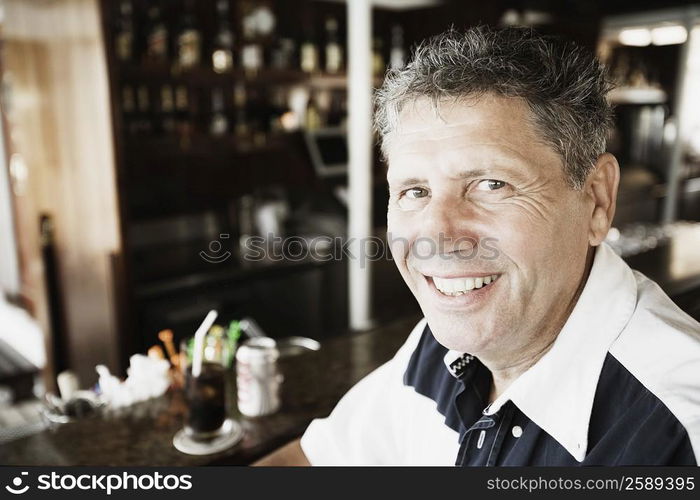 Portrait of a senior man smiling