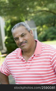 Portrait of a senior man smiling