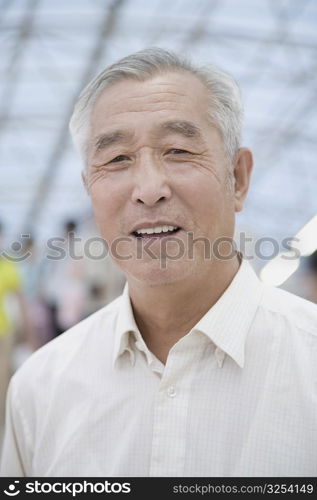 Portrait of a senior man smiling