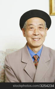 Portrait of a senior man smiling