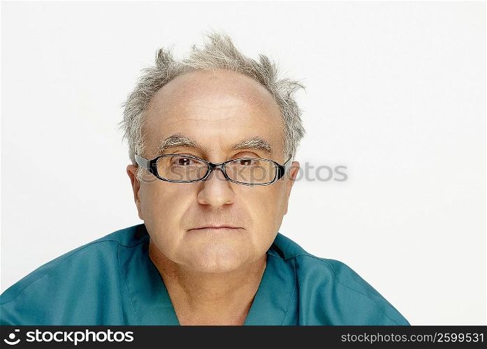 Portrait of a senior man thinking
