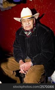 Portrait of a senior man, Zacatecas State, Mexico