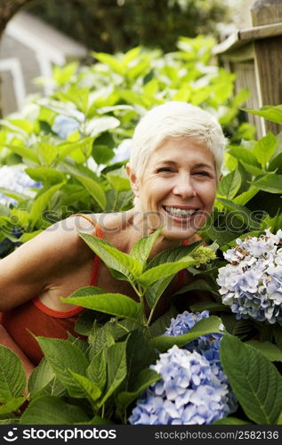 Portrait of a senior woman smiling