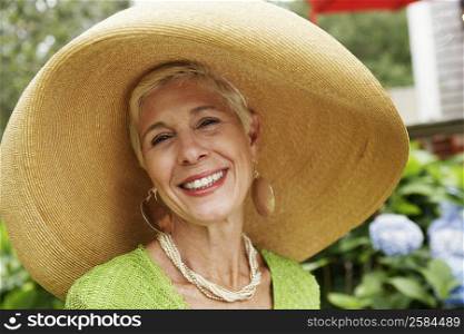 Portrait of a senior woman smiling