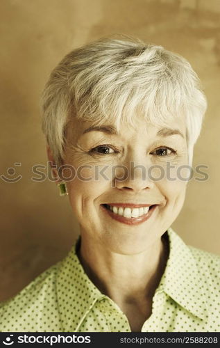 Portrait of a senior woman smiling