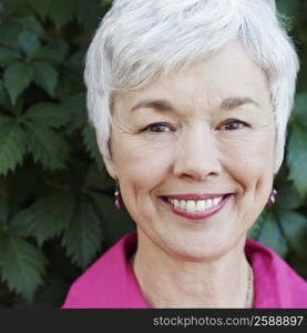 Portrait of a senior woman smiling