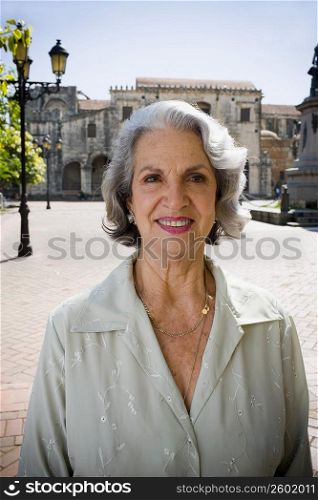 Portrait of a senior woman smiling, Santo Domingo, Dominican Republic