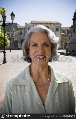 Portrait of a senior woman smiling, Santo Domingo, Dominican Republic