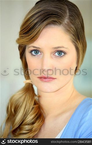 Portrait of a serious woman