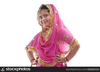 Portrait of a Sikh girl